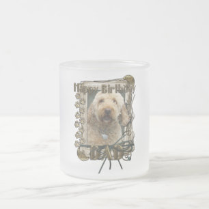 Happy Birthday - Stone Paws - GoldenDoodle - Papa Matglas Koffiemok