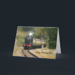 Happy Birthday Stoomlocomotief voor Son Kaart<br><div class="desc">Deze foto van een  trein is een klassieke manier om je zoon een gelukkige verjaardag te wensen</div>