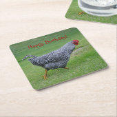 Happy Birthday StrolChicken Kartonnen Onderzetters (Schuin)