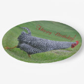 Happy Birthday StrolChicken Papieren Bordje (Gekanteld)