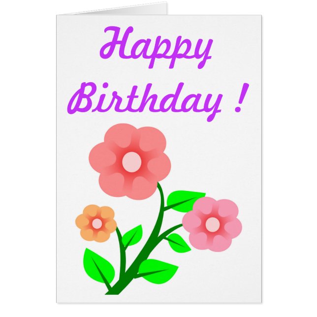 "HAPPY BIRTHDAY"-STROOM BOUQUET (Voorkant)