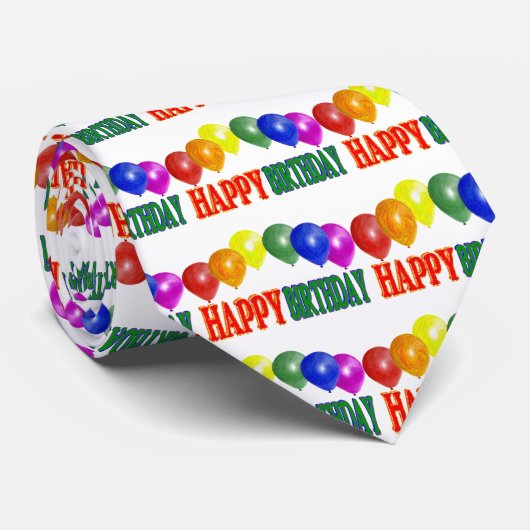 Happy Birthday Stropdas (Opgerold)