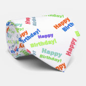 Happy Birthday Stropdas (Opgerold)