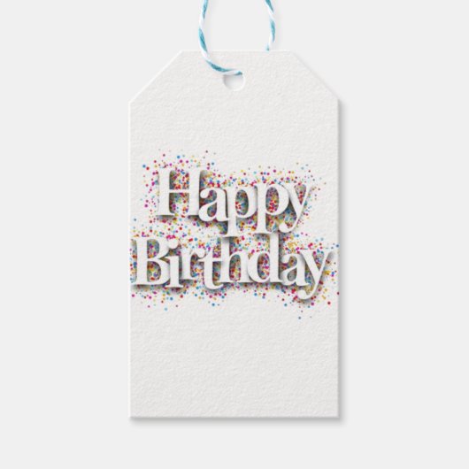 Happy Birthday Style Cadeau Labels Cadeaulabel (Voorkant)