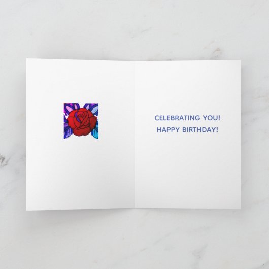 Happy Birthday Sugar Skull Kaart - DD3 (Binnen)