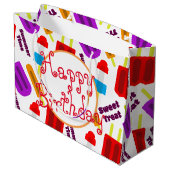 Happy Birthday Summertime, bevroren Bar Groot Cadeauzakje (Achterkant Gekanteld)