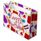 Happy Birthday Summertime, bevroren Bar Groot Cadeauzakje (Voorkant Gekanteld)