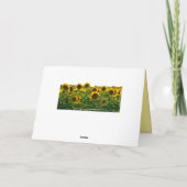 Happy Birthday Sunflower Field Kaart (Achterkant)