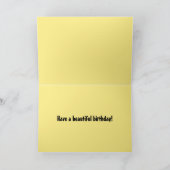 Happy Birthday Sunflower Field Kaart (Binnen)