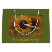 Happy Birthday Sunflower Groot Cadeauzakje (Voorkant)