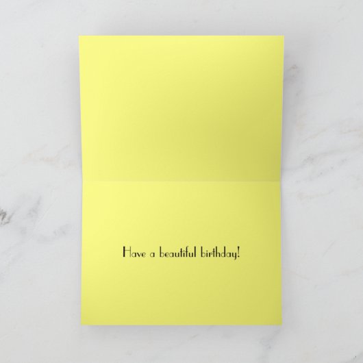 Happy Birthday Sunflower Kaart (Binnen)