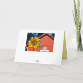 Happy Birthday Sunflower met Honeybei Kaart (Achterkant)