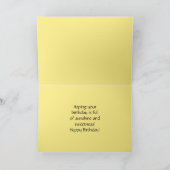 Happy Birthday Sunflower met Honeybei Kaart (Binnen)