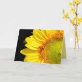 Happy Birthday Sunflower met Honeybei Kaart (Gele Bloem)