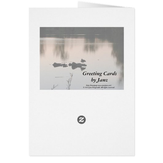 Happy Birthday Sunset Card van Janz (Achterkant)