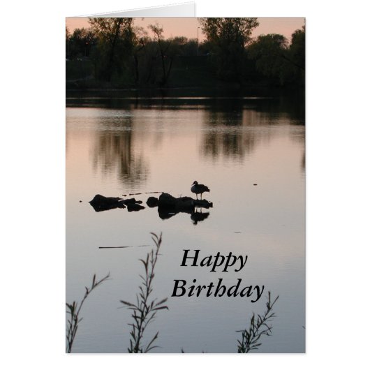 Happy Birthday Sunset Card van Janz (Voorkant)