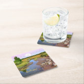 Happy Birthday Sunset Seashore Kartonnen Onderzetters (Insitu)