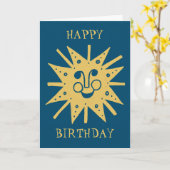 HAPPY BIRTHDAY SUNSHINE Blue Kaart (Gele Bloem)