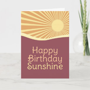 Happy Birthday Sunshine Hills V2 Wenskaart Kaart