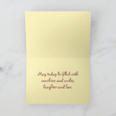 Happy Birthday Sunshine Hills Wenskaart Kaart (Binnen)