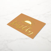Happy Birthday Sunshine Real Gold Foil Folie Feestdagen Briefkaart (Gedraaid)