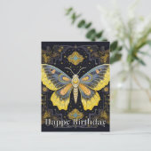 Happy Birthday Super Abstract Butterfly Design Briefkaart (Staand voorkant)