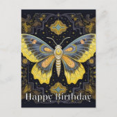Happy Birthday Super Abstract Butterfly Design Briefkaart (Voorkant)