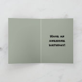 Happy Birthday Surfer Kaart (Binnen)