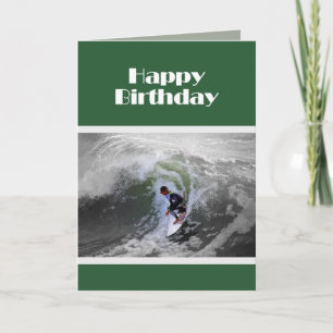 Happy Birthday Surfer Kaart