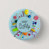 Happy Birthday Surprise Fun Button (Voorkant)