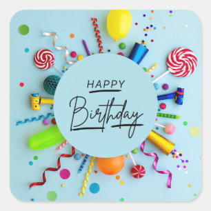 Happy Birthday Surprise Fun Sticker