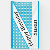 "Happy Birthday Susan Custom Spandoek (Verticaal)