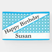 "Happy Birthday Susan Custom Spandoek (Horizontaal)