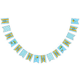 Happy Birthday Suspenders en Bow Stropdas Vlaggetjes