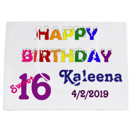 Happy Birthday Sweet 16 Groot Cadeauzakje