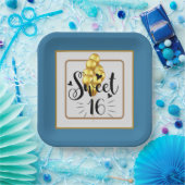 Happy Birthday Sweet 16 papieren Borden Papieren Bordje (Feest)