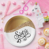 Happy Birthday Sweet 16 Papieren Bordje (Feest)