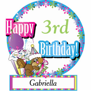 Happy Birthday Sweet Cupcake Squirrel   DIY-tekst Staand Fotobeeldje