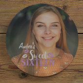 Happy Birthday Sweet Sixteen fotopapier Bord