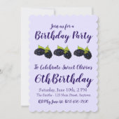 Happy Birthday Sweet Summer Blackberries Kaart (Voorkant)