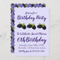 Happy Birthday Sweet Summer Blackberries