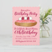 Happy Birthday sweet Summer frambozen bessen in Kaart (Staand voorkant)