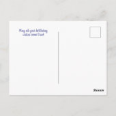 Happy Birthday Sweet verwerkt aangepaste tekst ach Briefkaart (Achterkant)