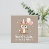 Happy birthday sweet wishes on your birthday  kaart (Staand voorkant)