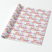 Happy Birthday Sweets Cadeaupapier (Uitgerold)