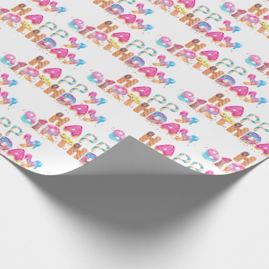 Happy Birthday Sweets Cadeaupapier (Hoek)