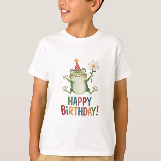 Happy Birthday T-shirt (Voorkant)