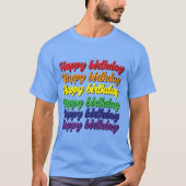 Happy birthday T-shirt (Voorkant)
