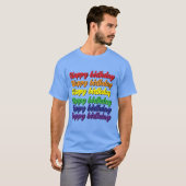 Happy birthday T-shirt (Voorkant volledig)