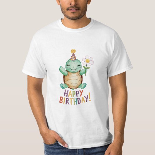Happy Birthday T-shirt (Voorkant)